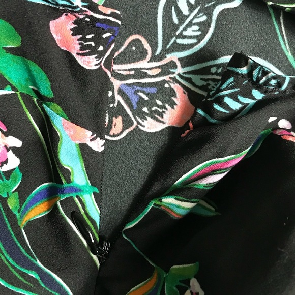 A New Day Womens Small Sleeveless Tropical Floral Print Pointed Pixie Hem Dress - Picture 7 of 10